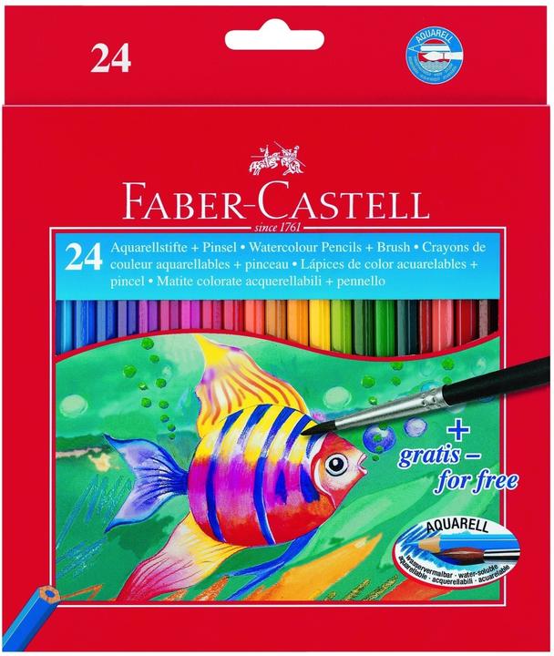 Image du produit Faber-Castell Crayons d'aquarelle Classic (Multicolore, 24 x)