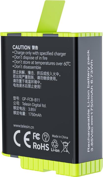 Nutritional values and ingredients Telesin Fast charge box +2 battery for GoPro Hero 9/10/11 GP-FCK-B11 (11, 12, Hero 9)