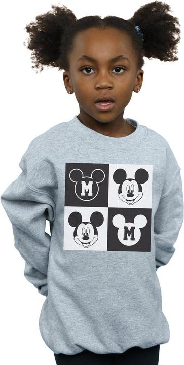 Produktbild Disney Mickey Mouse Smiling Squares Sweatshirt Mädchen (152, 158)