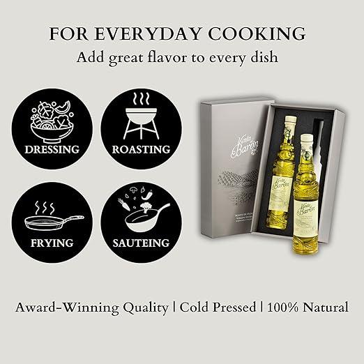 Immagine prodotto Venta del Barón Confezione regalo di olio extravergine di oliva - 2 x 500 ml (2600 ml)