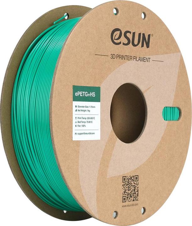 Immagine prodotto eSUN EPETG+HS 1,75mm VERDE SOLIDO 1kg (PETG, 1.75 mm, 1000 g, Verde)
