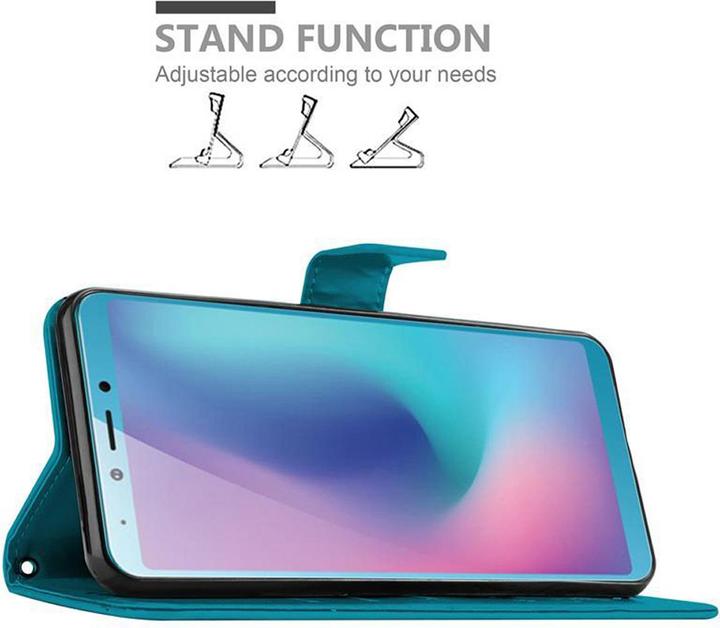 Actual product image Cadorabo Flower Book Cover (Samsung Galaxy A6s)