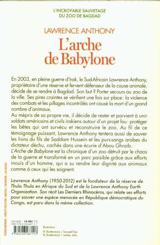 Produktbild Albin Michel L'arche de Babylone : l'incroyable sauvetage du zoo de Bagdad (Französisch, Anthony Lawrence, 2024)