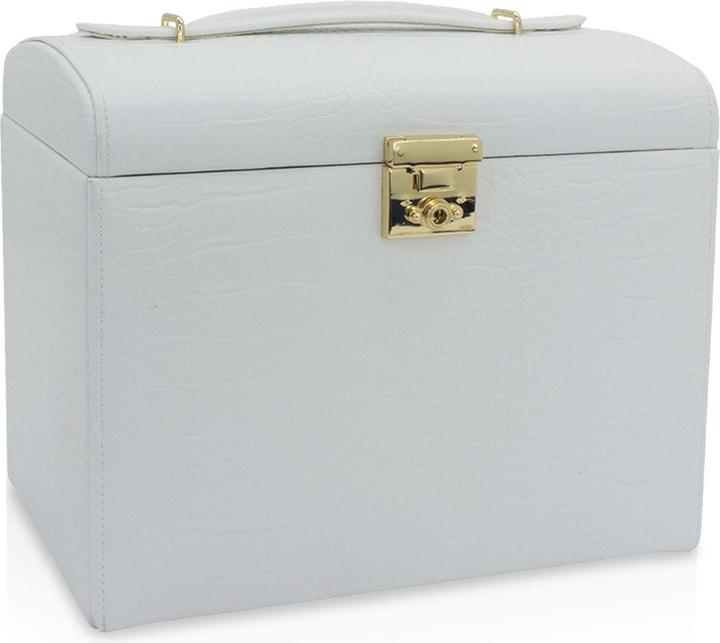 Image du produit Friedrich Boîte à bijoux moderne blanche avec motif crocodile Caiman 20136-1