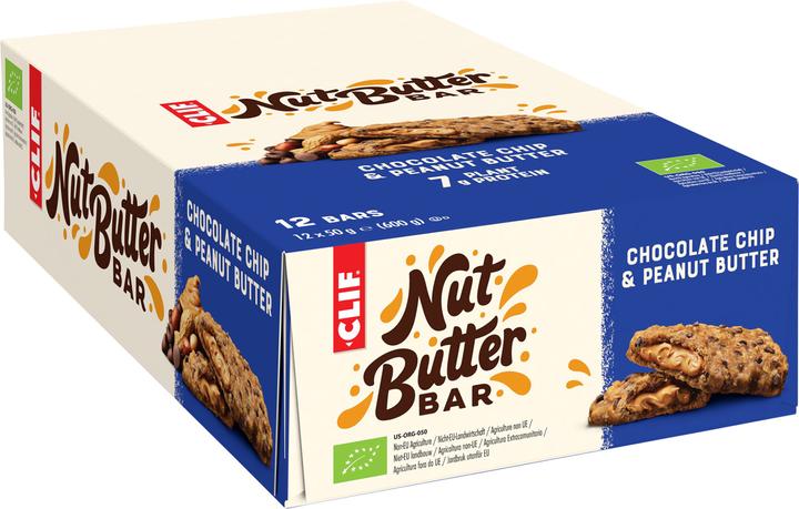 Immagine prodotto Clif Bar Barretta al burro di noci (Arachide, Datteri, Scheggia di cioccolato, Nutty, Dolce, Burro di Arachidi, Cioccolato, Avena, 1 pz., 600 g)