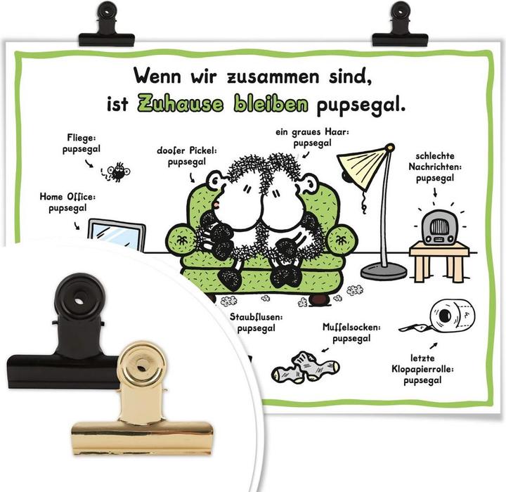 Produktbild Sheepworld Zuhause bleiben pupsegal (40 x 30 cm)