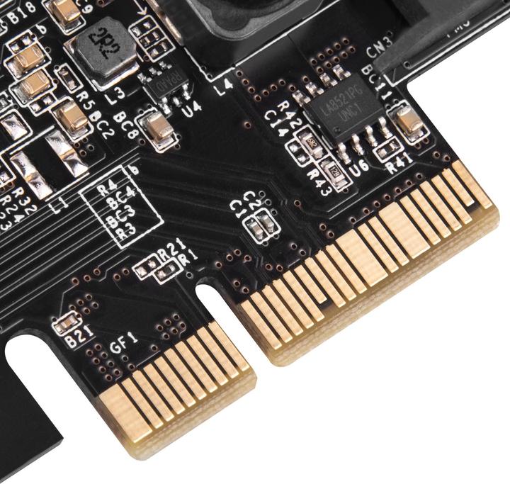 Actual product image Silverstone ECU02-E - USB adapter - PCIe 3.0 x2 low profile