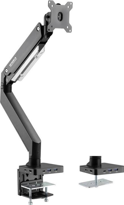 Actual product image SpeaKa Professional SP-MM-810 1-way monitor desk mount 43.2cm (17/ ) - 88.9cm (35/ ) Integrated (Table, 35")