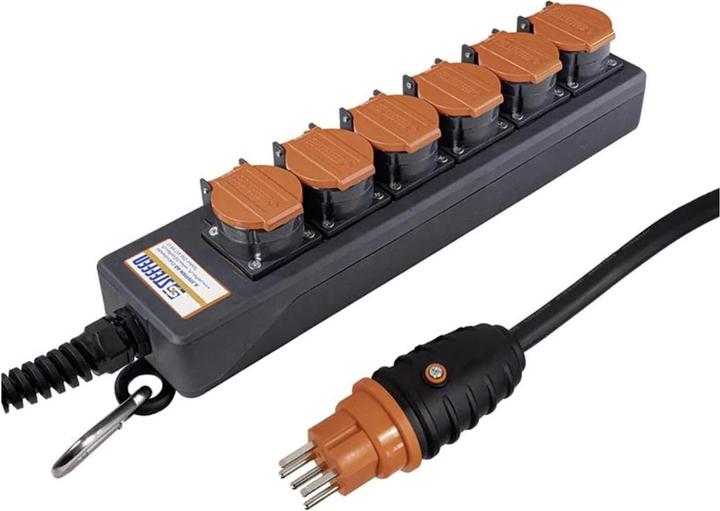 Produktbild Steffen Steckdosenleiste IP55 PROFESSIONAL 6xT15 5m (6 x, Typ 15)