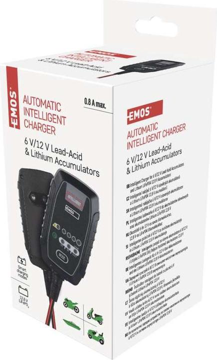 Immagine prodotto Emos Caricabatterie per auto /12V 0,8A (12V, 6V, 0.80 A)