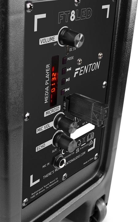 Image du produit Fenton Haut-parleur FT8LED-MK2 Party Speaker (Actif, 1x 300 W)