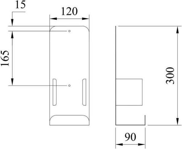 Actual product image Update Displays Disinfectant dispenser white