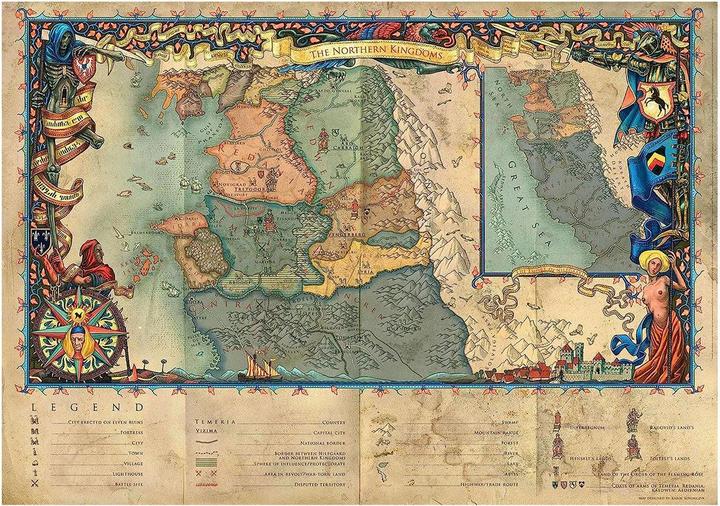 Immagine prodotto Good Loot Mappa di The Witcher: Regno del Nord - Puzzle (1000 pezzi)