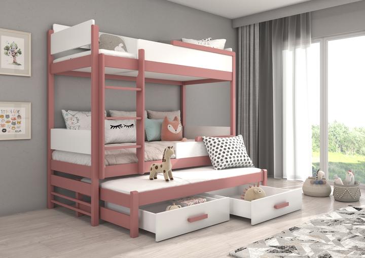 Image du produit ADRK Furniture Tripler les lits superposés QUEEN 200x90 (200cm x 90cm)