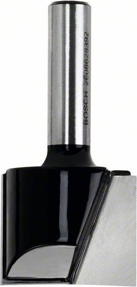 Immagine prodotto Bosch Professional Zubehör Fresa per scanalature, 1/4 di pollice, D1 6,35 mm, L 15,7 mm, G 48 mm. Per frese manuali