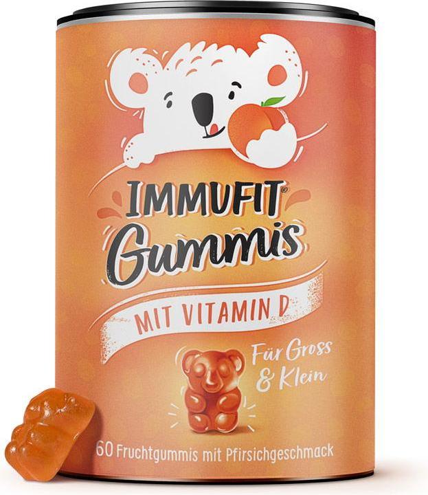 Immufit Fruchtgummi mit Vitamin D vegan (60 Stück, 150 g)