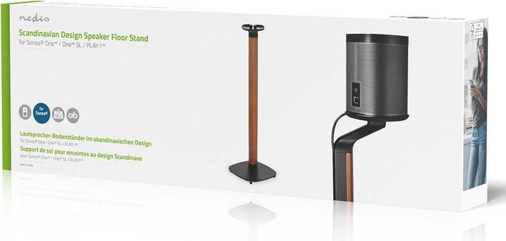 Actual product image Nedis Speaker holder | Compatible with: Sonos® One SL™ / Sonos® One™ / Sonos® PLAY:1™ | Stand | (1 pcs., Wall installation, Height-adjustable)