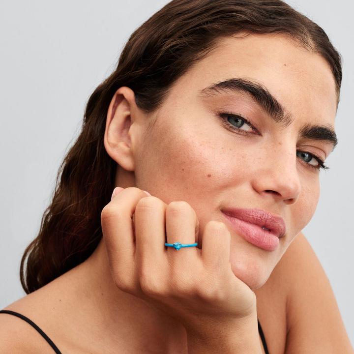 Produktbild Pandora ME Türkisfarbener Herz Stein Ring (58, 925 Silber)