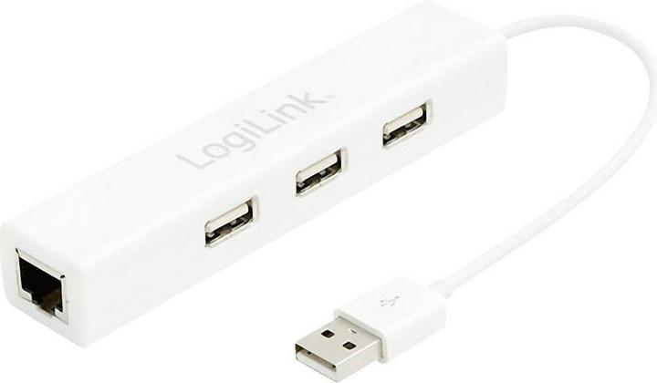 Immagine prodotto LogiLink USB 2.0 zu RJ-45 (USB-A, 3 Porti)