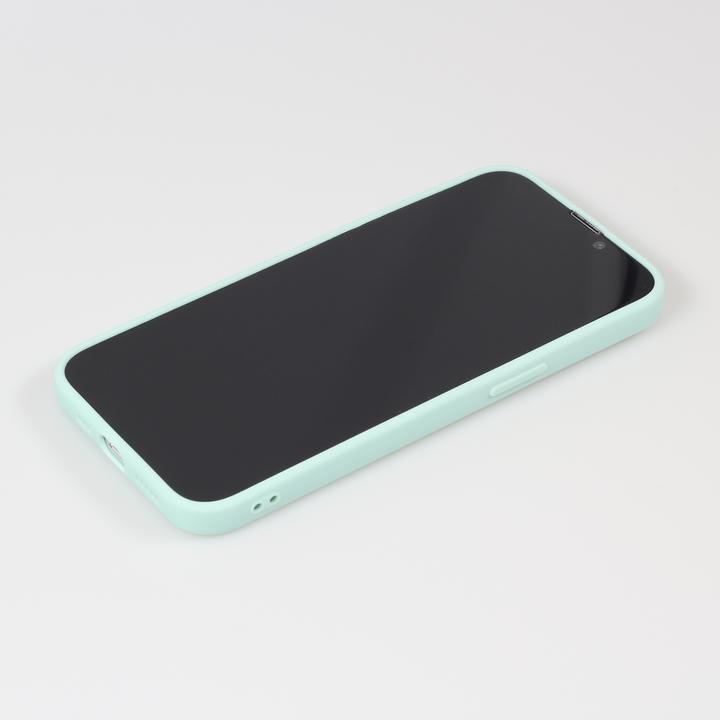 Produktbild PhoneLook Hülle Silikon Mat Herz gold Türkis (Apple iPhone 16e)