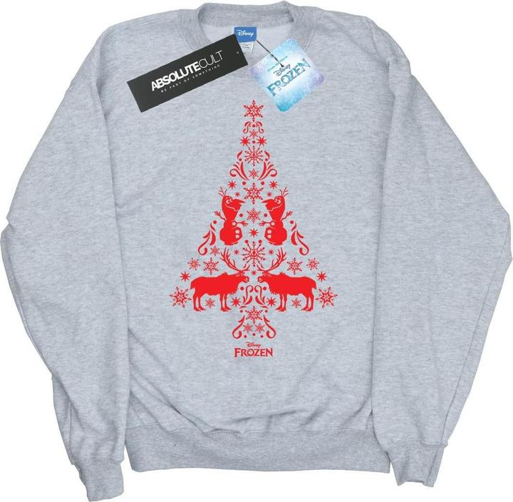 Actual product image Disney Girls Frozen Christmas Tree Sweatshirt (128)