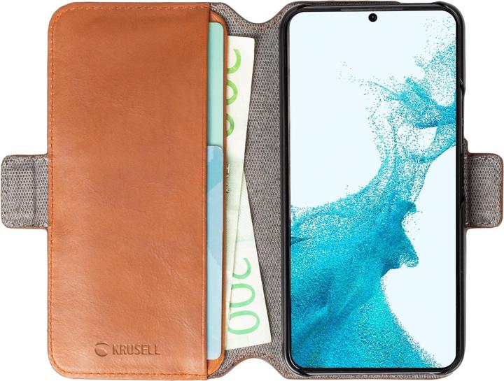 Immagine prodotto Krusell Portafoglio in pelle Samsung Galaxy S22+ cognac (62468) (Samsung Galaxy S22+)