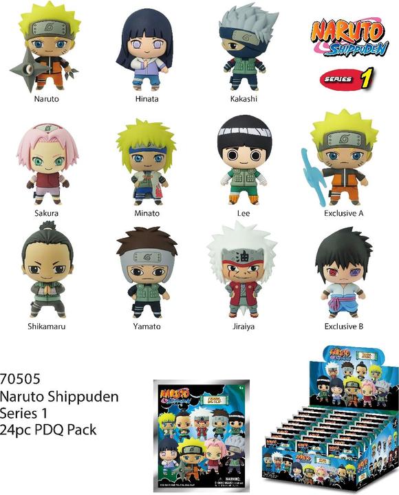 Monogram Int. Naruto Shippuden présentoir porte-clés sac à dos Series 01 (24)