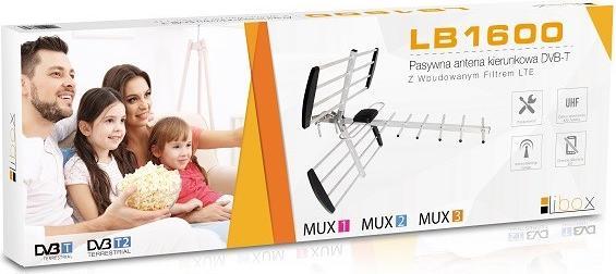 Actual product image Libox RTV Antenna Directional antenna 16 pcs. passive DVB-T WITH LTE LB1600 FILTER (Parabolic antenna, 18 dB, LTE)