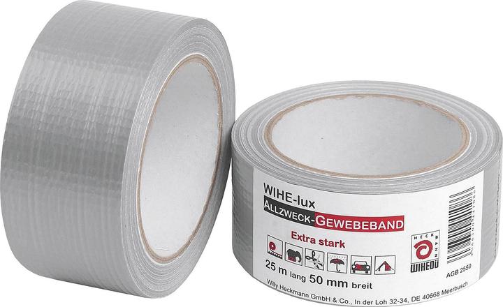 Produktbild Wihedü Gewebeband silber 25mx50mm (100 mm)