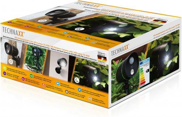 Productafbeelding Technaxx Bewakingscamera HD-buitencamera met LED-lamp TX 106 (1280 x 720 pixels)