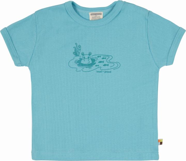 loud + proud T-Shirt Derby Rib mit Druck