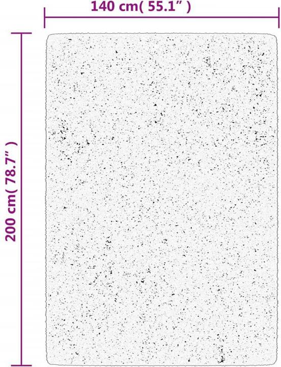 Image du produit VidaXL Tapis Shaggy haut velours Moderne (200 x 140 cm)