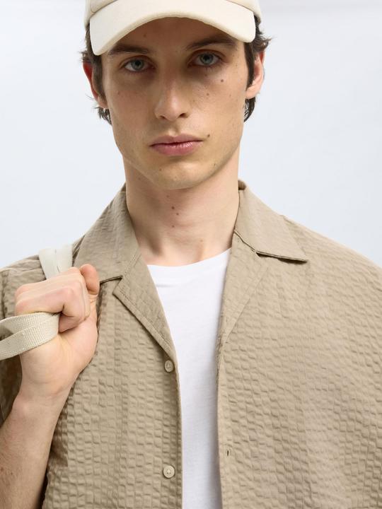 Produktbild Selected Homme Seersucker Kurzarmhemd (S)