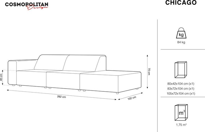 Produktbild Cosmopolitan Design Chicago (4-Sitzer, 2-Sitzer, 3-Sitzer)
