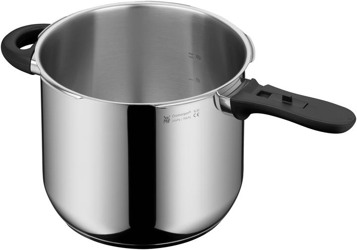 Produktbild WMF Schnellkochtopf 3tlg 6,5+3l grosses Kochsignal Perfect Plus Induktion (22 cm, Pfannenset + Topfset, Edelstahl)