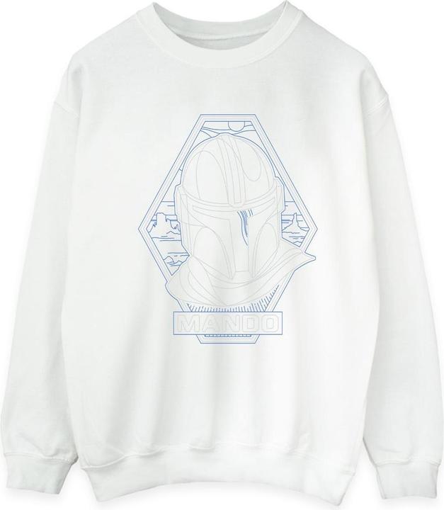Immagine prodotto Star Wars The Mandalorian Outline Helm Diamond Felpa Uomo (M)