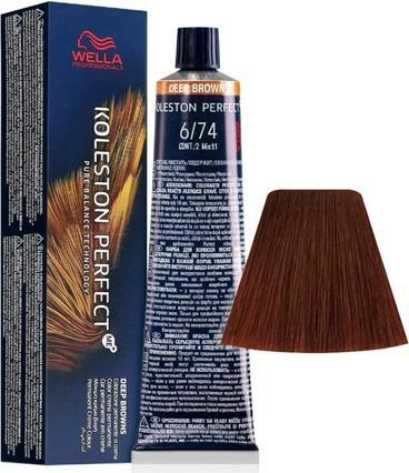 Actual product image Wella KOLESTON PERFECT ME+ DEEP BROWNS 6/74 60 ml (6/74)