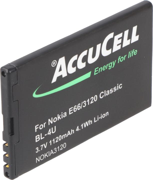 Immagine prodotto AccuCell Batteria adatta a Nokia 3120 classic BL-4U, Nokia E66