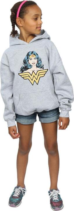 Immagine prodotto Wonder Woman Gaze Felpa con Cappuccio Ragazze (140, 146)