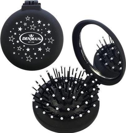 Denman D7 Popper Brush Black Soft Touch Shell
