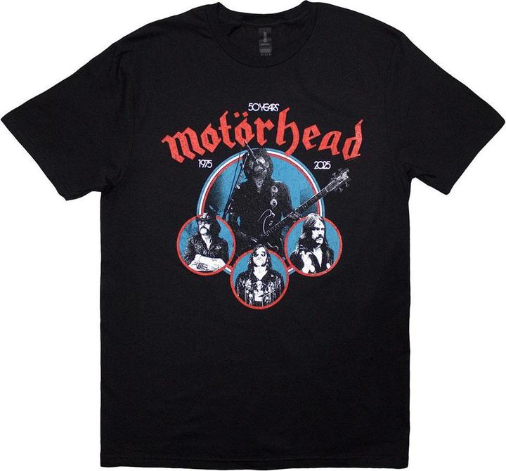 Motorhead 50 Years Lemmy Circles TShirt