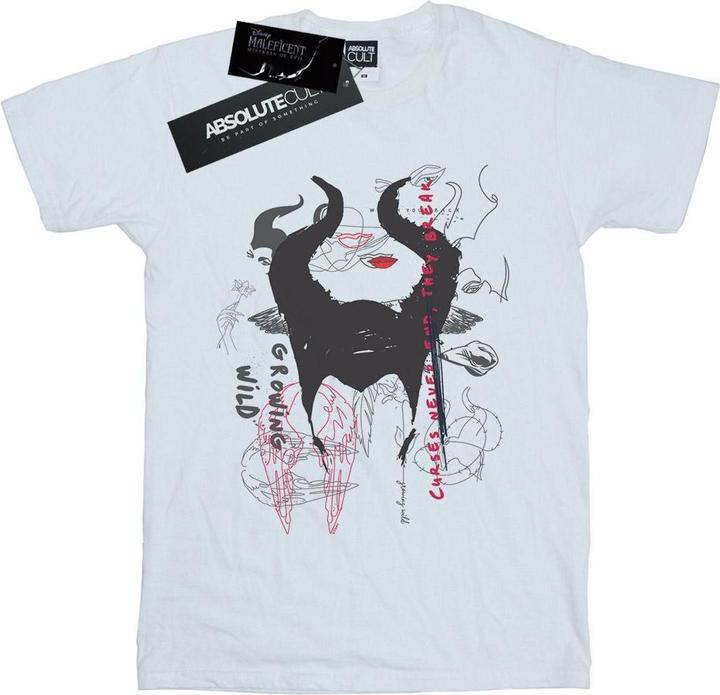 Disney Maleficent Mistress Of Evil Growing Wild Horns Collage TShirt (M)