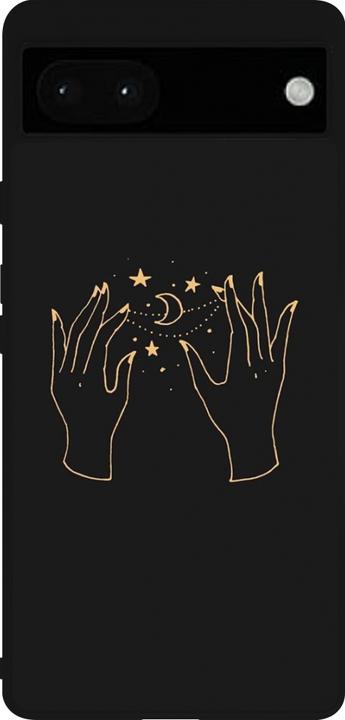 Actual product image PhoneLook Cover Silicone black Grey magic hands (Google Pixel 6a)