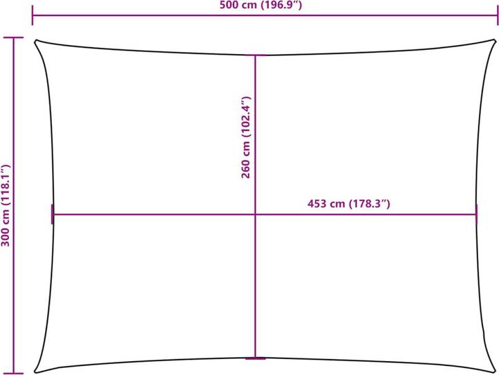 Produktbild VidaXL Sonnensegel (300 x 500 cm)