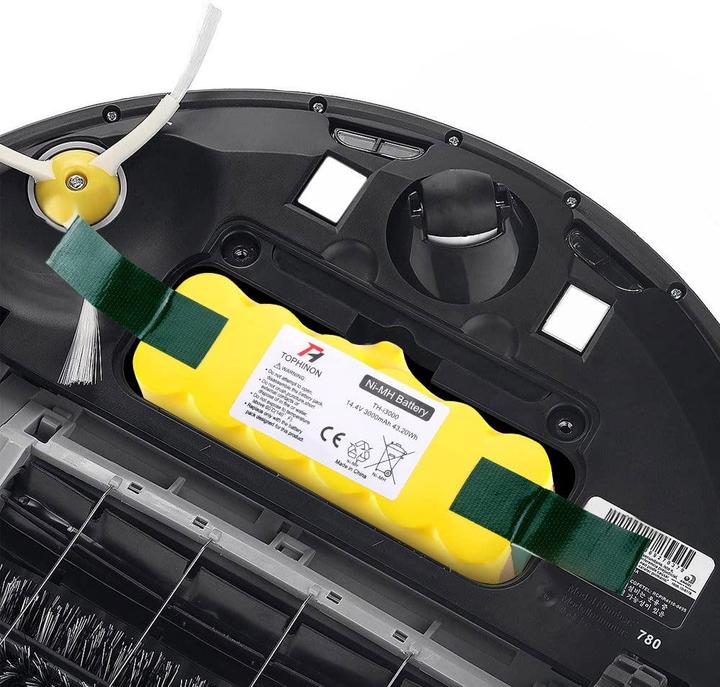 Image du produit HT TopHinon Batterie de rechange pour Roomba, 14.4V, 3000mAh