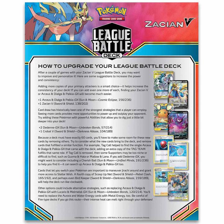 Immagine prodotto Pokémon League Battle Deck Zacian V (Inglese, Ponte)