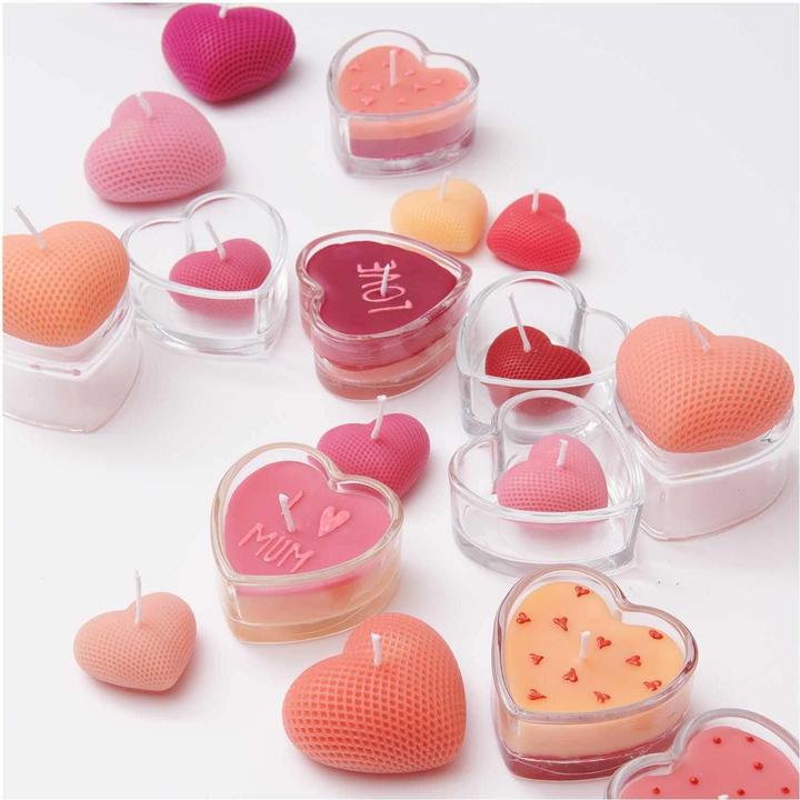 Immagine prodotto Rico Design Vaso di vetro Cuore 7,7 x 7,7 x 3,8 cm (1 x, 4 x 8 x 7,5 cm)