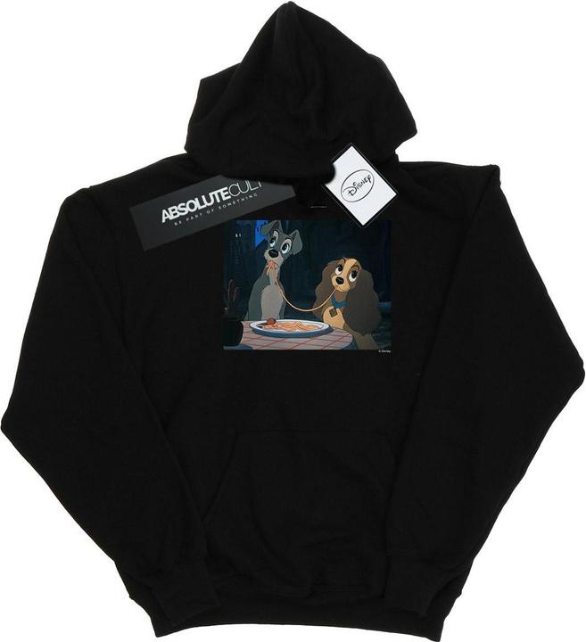 Actual product image Disney Mens Lady And The Tramp Spaghetti Slurp Hoodie (S)