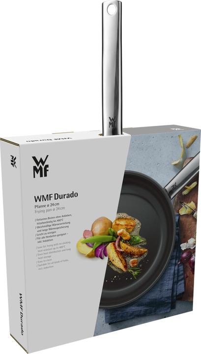 Produktbild WMF Antihaft Pfanne Edelstahlpfanne Bratpfanne 24cm Induktion Durado beschichtet (24 cm, Bratpfanne, Edelstahl)
