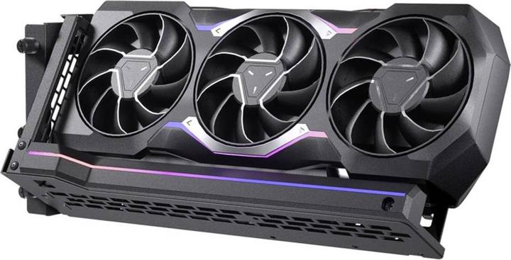 Produktbild Phanteks Premium Vertikales GPU-Bracket + PCIe 4.0 x 16 Riser-Kabel, DRGB - 220 mm, schwarz